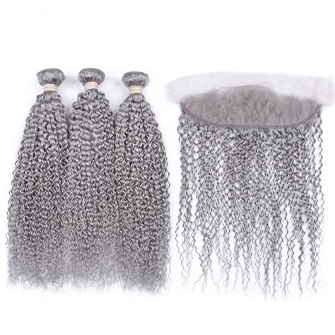 gray hair bundles|gray kinky curly weaving hair.